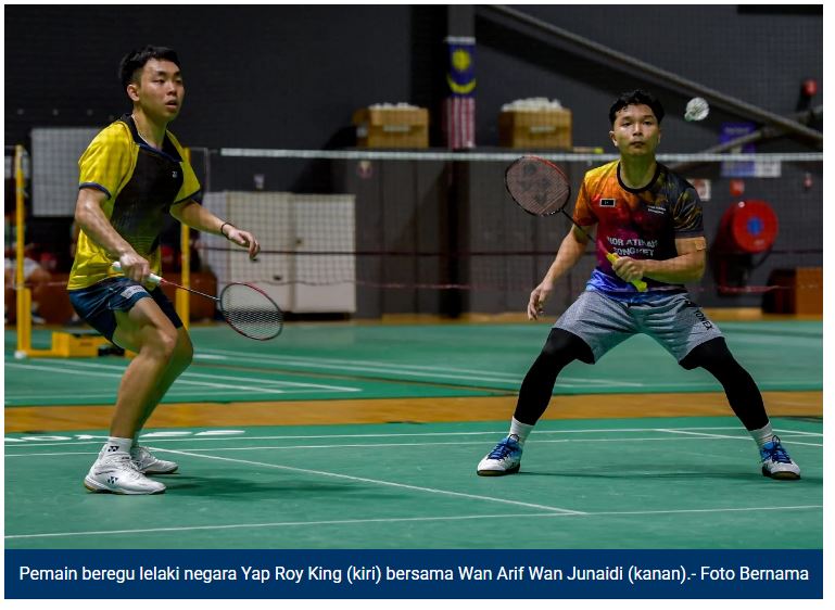 Masters Orleans: Arif-Roy King gagal ke final, disekat pemenang pingat perak Olimpik dari China