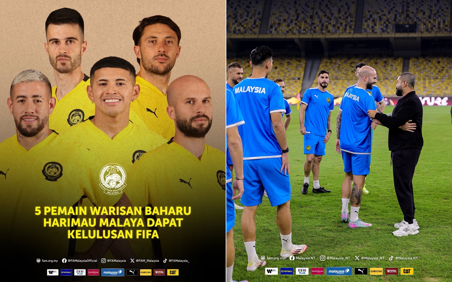 5 pemain warisan lulus FIFA: Malaysia dapat tonik baru menjelang perlawanan dengan Vietnam