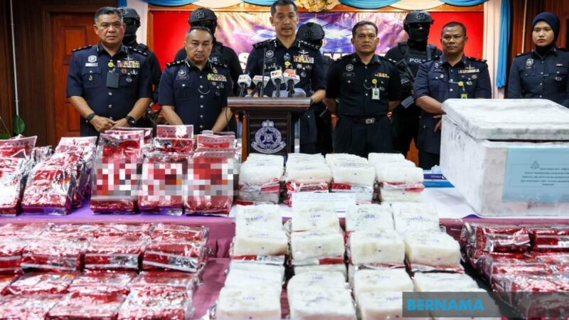 Syabu RM6.3 juta dirampas di Terengganu, 6 lelaki edar dadah dihukum mati di Johor 