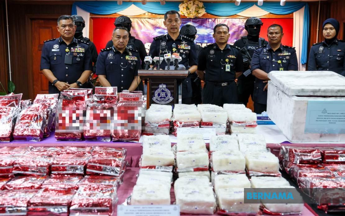 Syabu RM6.3 juta dirampas di Terengganu, 6 lelaki edar dadah dihukum mati di Johor