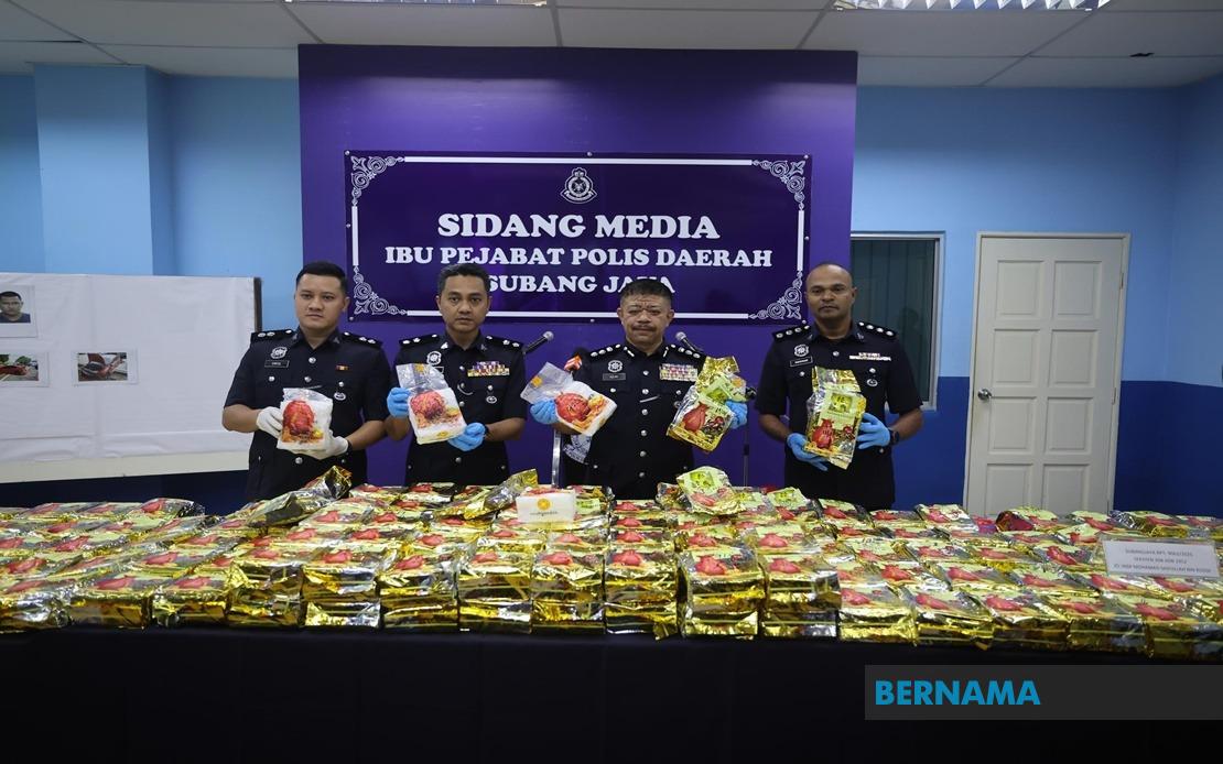 Polis rampas dadah bernilai RM7 Juta dalam kereta terlibat kemalangan di Subang Jaya