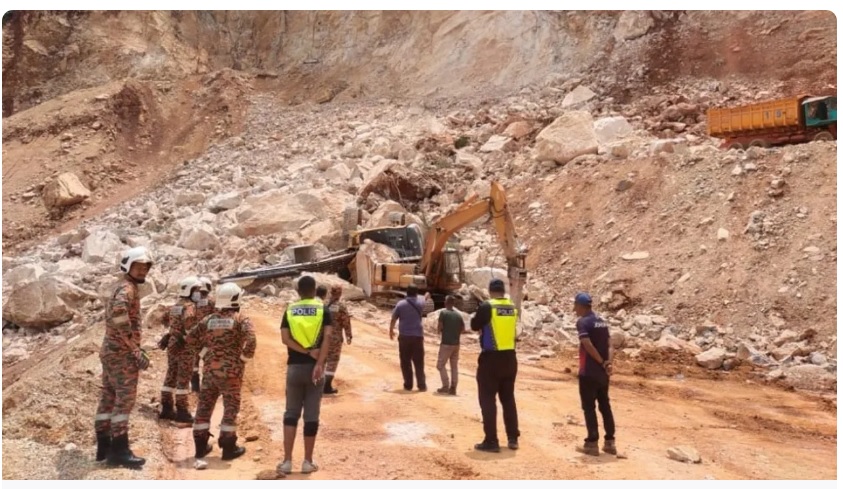 SAR pemandu jentera pengorek dihempap bongkah batu diteruskan hari ini