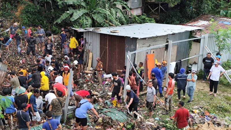 Tujuh mangsa, termasuk seorang kanak-kanak maut dalam tragedi tanah runtuh di Sabah