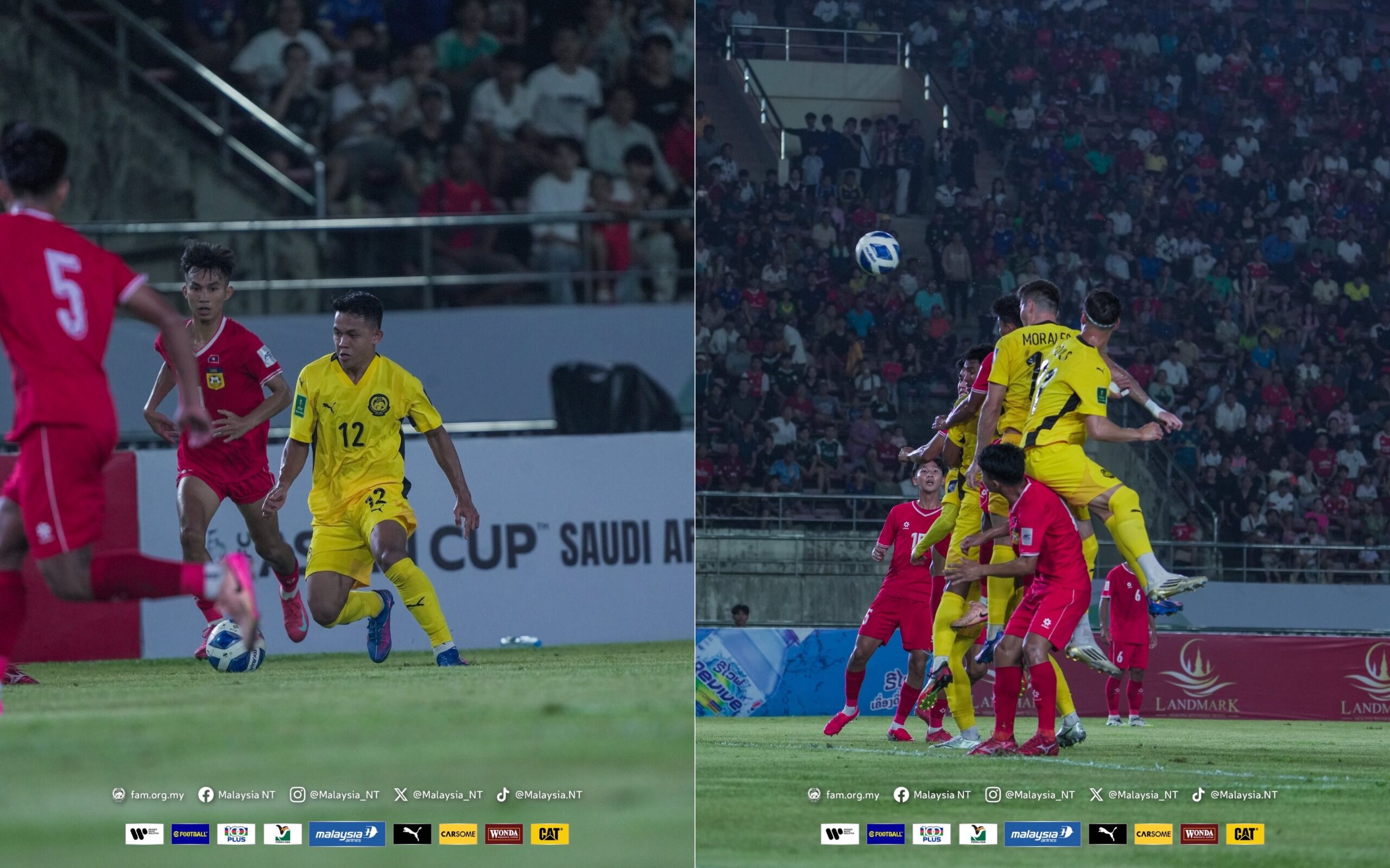 Malaysia benam Laos 3-0 walaupun tanpa 7 pemain warisan