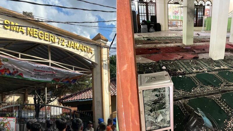 54 cedera dalam letupan di masjid sekolah di Jakarta