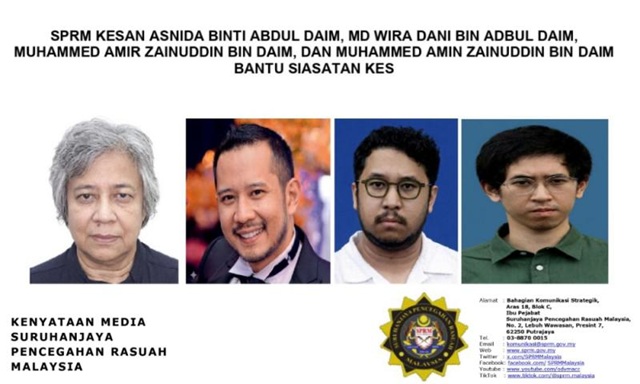 SPRM cari empat anak Tun Daim Zainuddin
